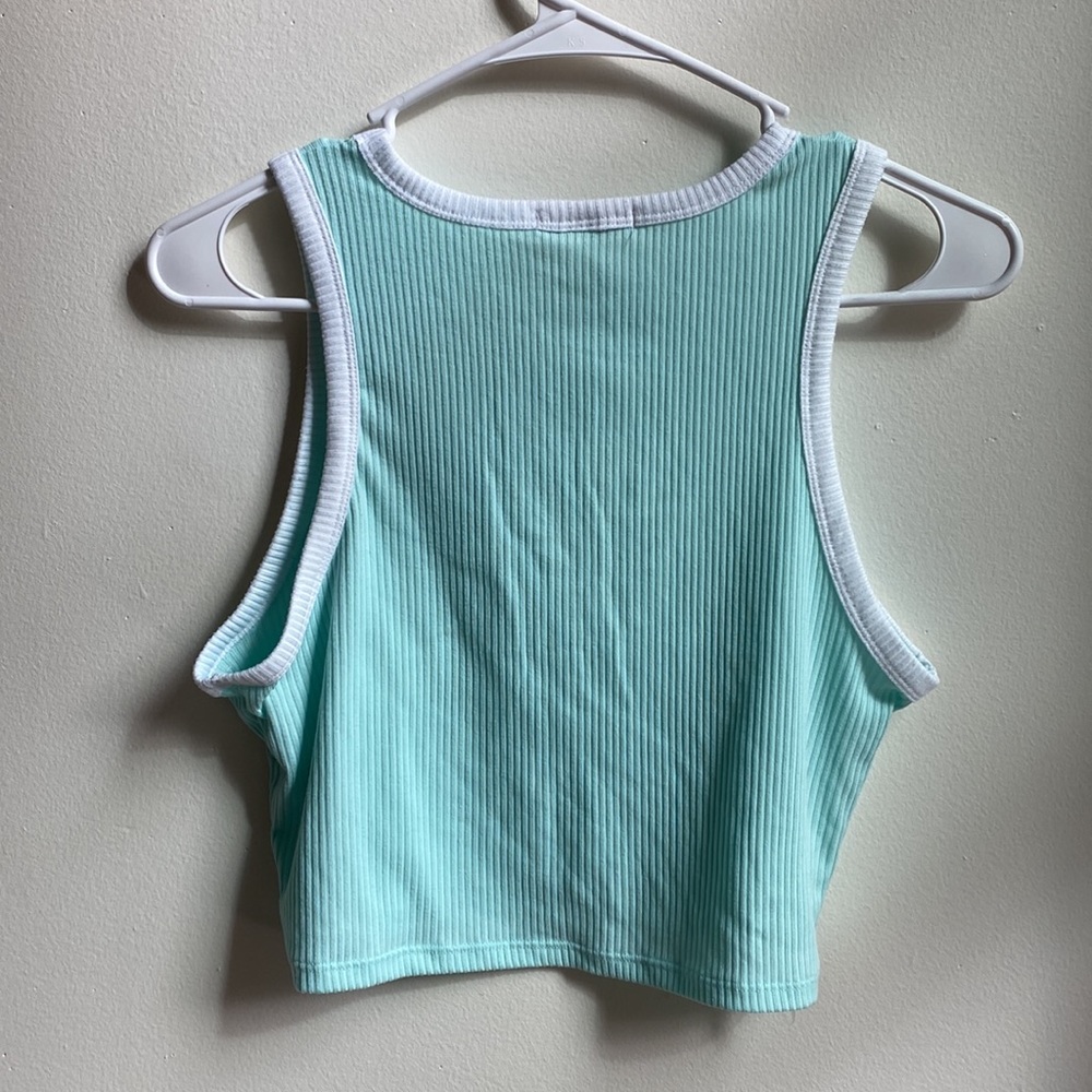 Y2K Queen Rhinestone Tank-Mint - Picture 5 of 15
